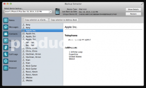 iphone backup extractor for mac os x
