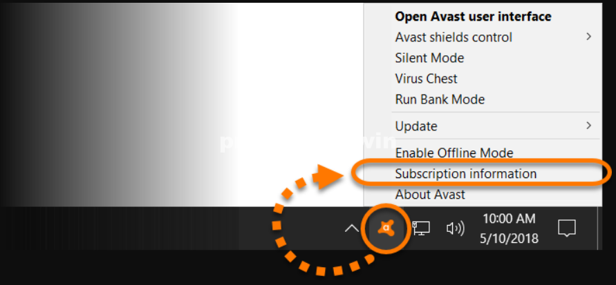 Avast Activation Code putting process
